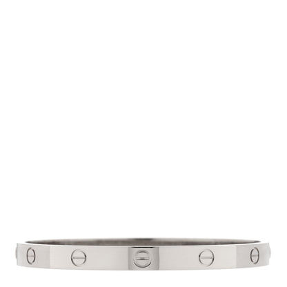 Cartier 18K White Gold LOVE Bracelet 19 2 of 4