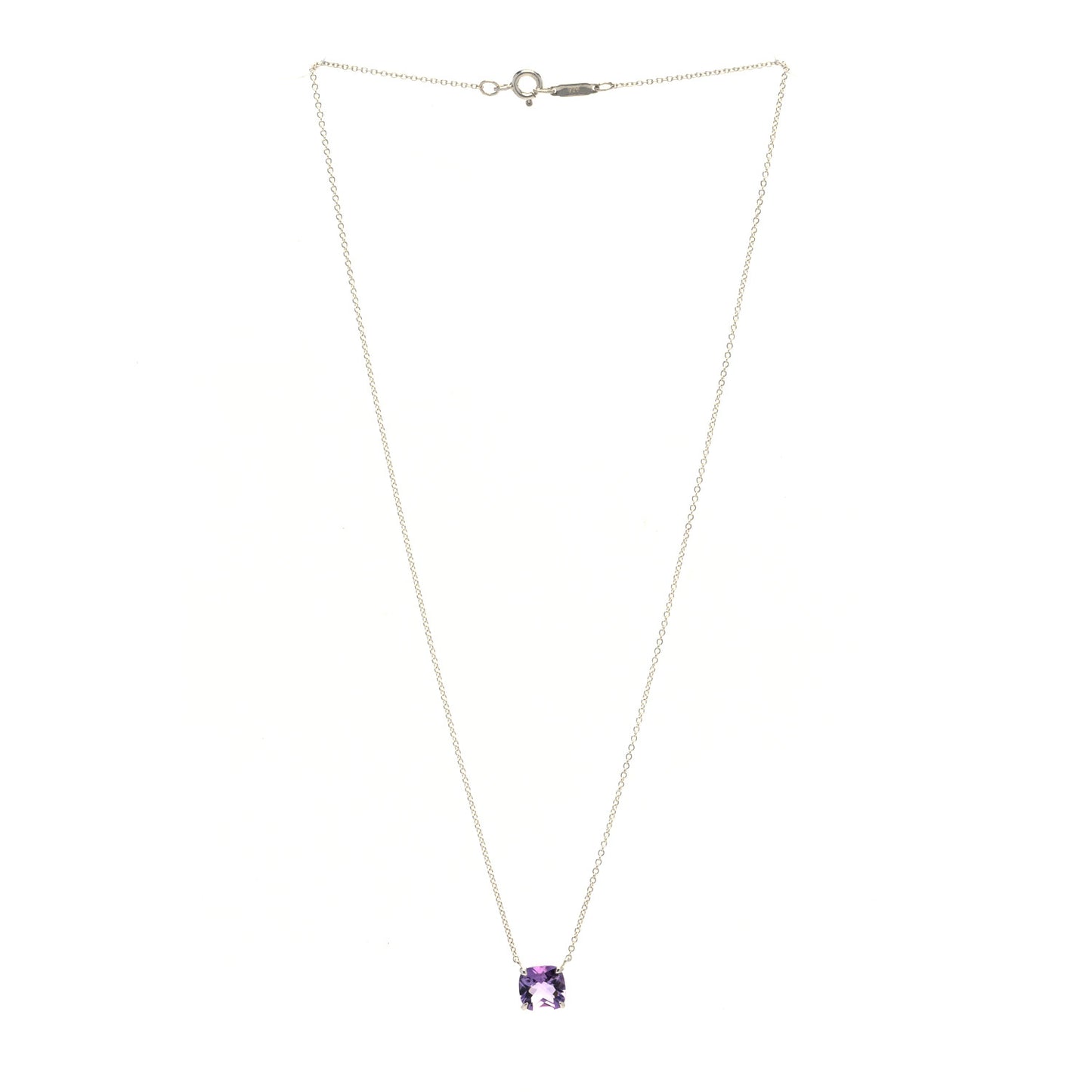 Sterling Silver Amethyst Sparklers Pendant Necklace