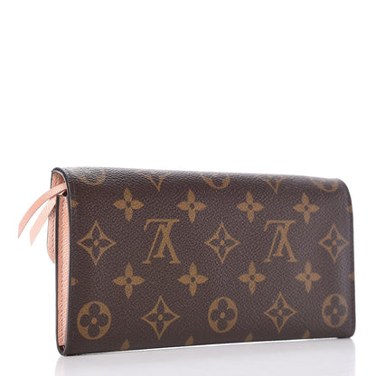 Louis Vuitton Monogram Emilie Wallet Rose Nacre 3 of 11
