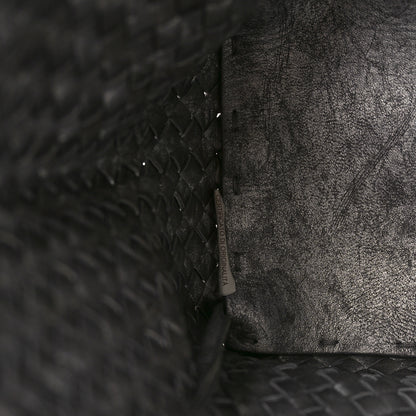 Bottega Veneta Metallic Nappa Intrecciato Medium Moon Cabat Silver 7 of 11