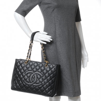 Chanel Caviar Grand Shopping Tote GST Black 2 of 7