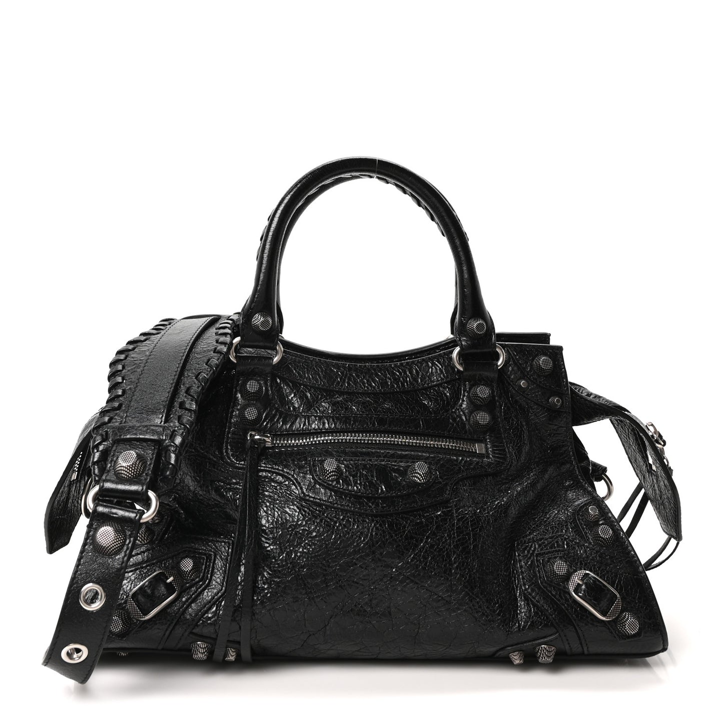 Agneau Arena Small Neo Cagole City Handbag Black