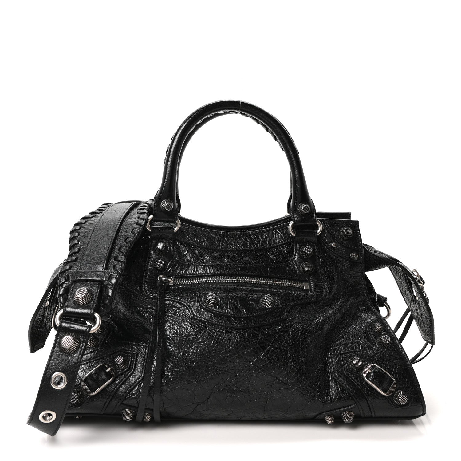 Balenciaga Agneau Arena Small Neo Cagole City Handbag Black 1 of 10
