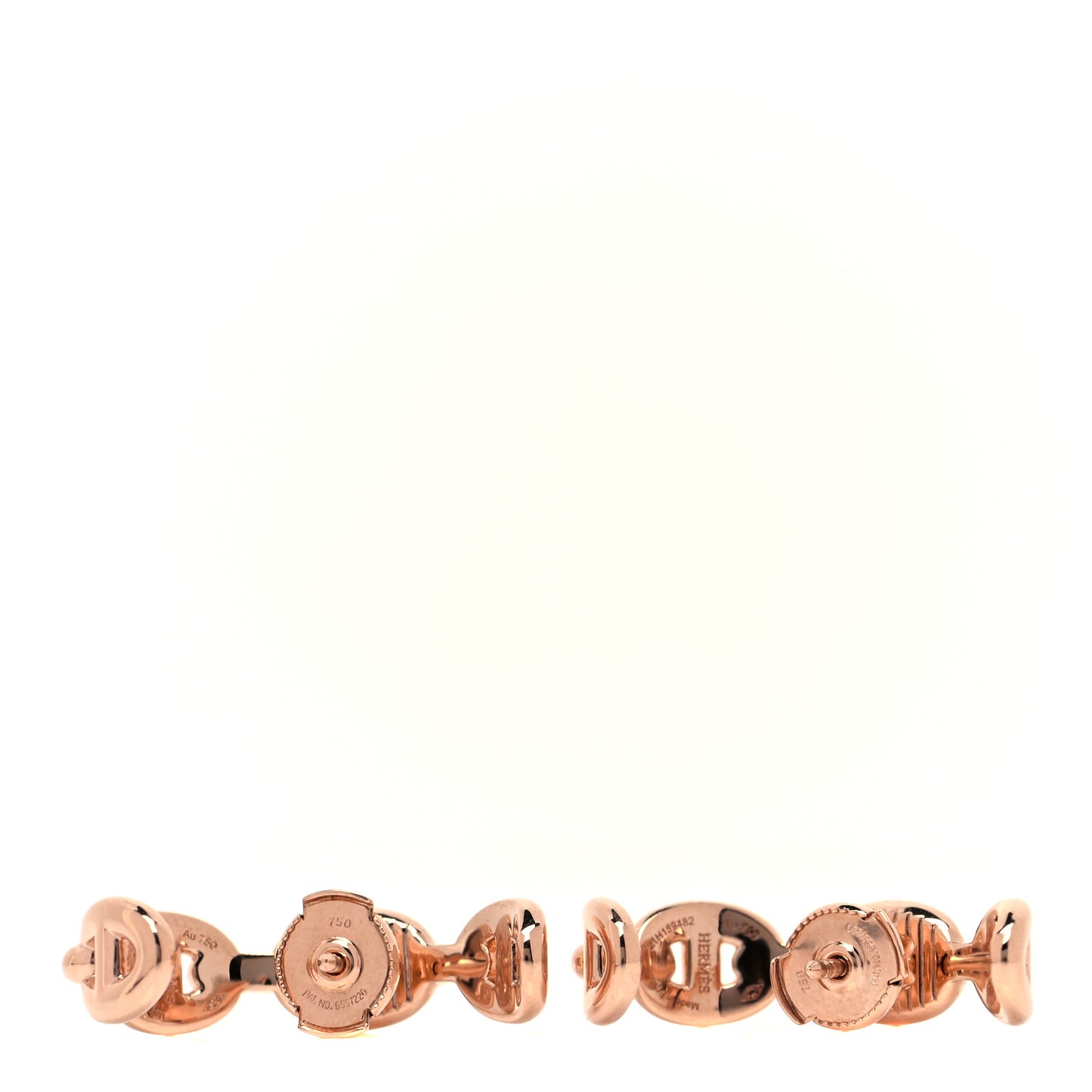 18K Rose Gold Chaine d'Ancre Enchainee Earrings