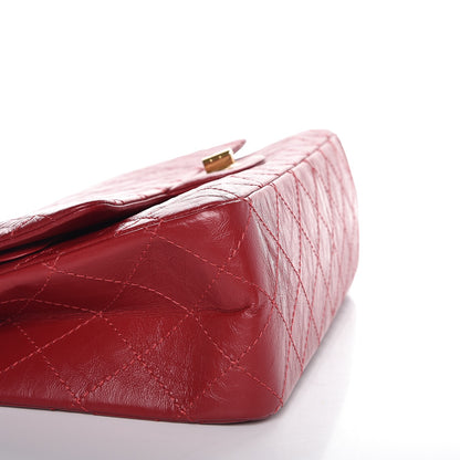 Chanel Aged Calfskin Quilted 2.55 Reissue 227 Flap Red 9 of 12