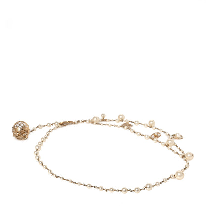 Chanel Pearl Chain Birdcage Belt Gold 2 of 4