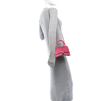 Balenciaga Sequin Hourglass Top Handle Bag XS Pink 2 of 10