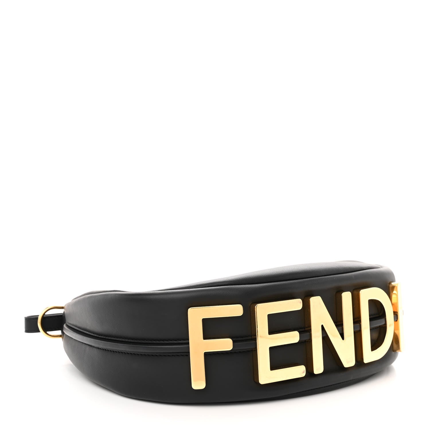 Fendi Vitello Grace Matte Small Fendigraphy Hobo Bag Black 4 of 13