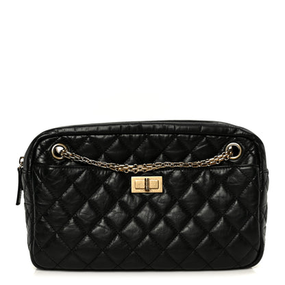 Chanel Aged Calfskin Quilted Medium Reissue Camera Case Black 1 of 11