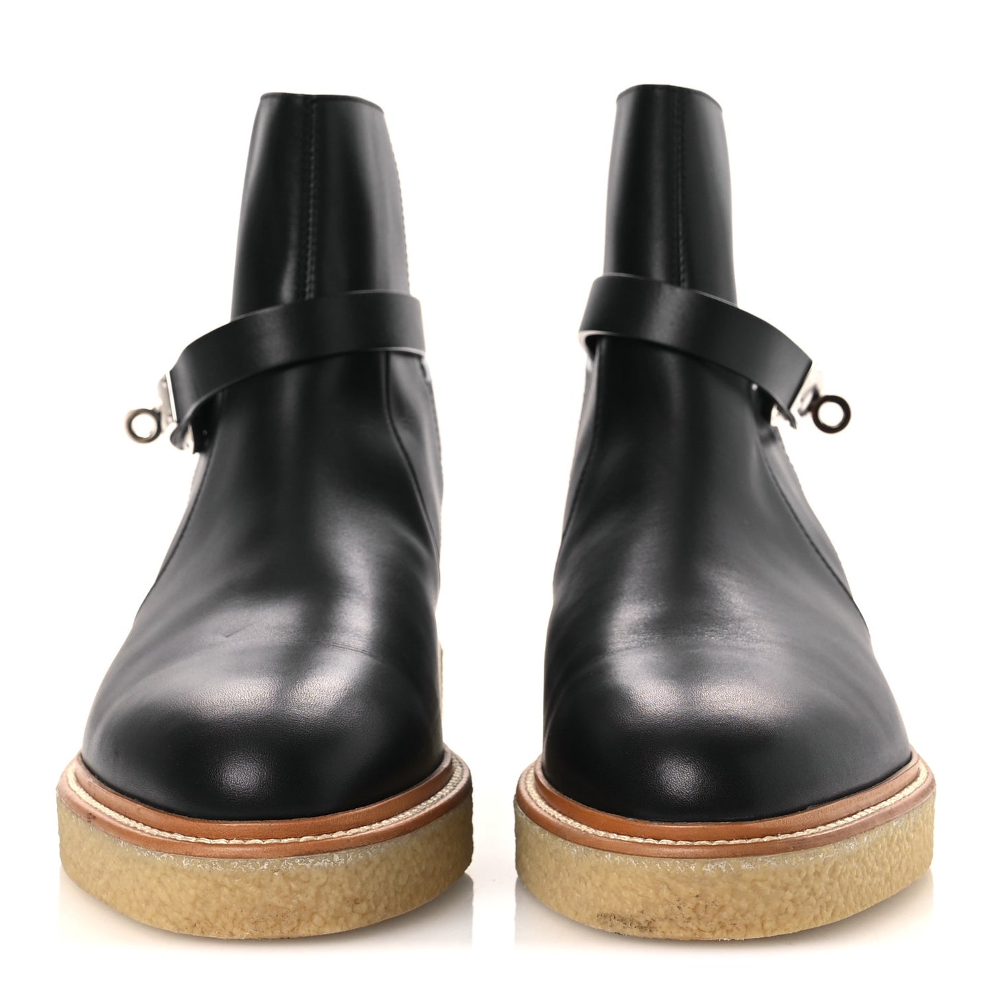 Calfskin Follow Ankle Boots 41 Black