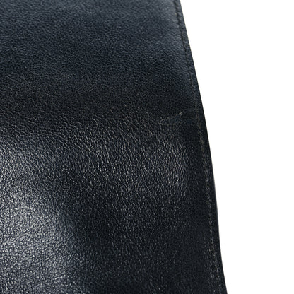 Celine Smooth Calfskin Fabric Medium Tri-Color Trapeze Black Blue Tan 9 of 11