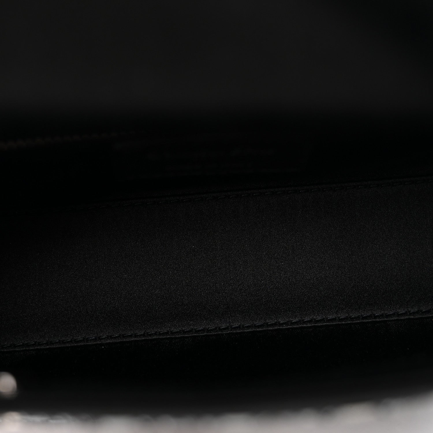 Christian Dior Satin Crystal Cannage Mini Lady Dior Black 1834759
