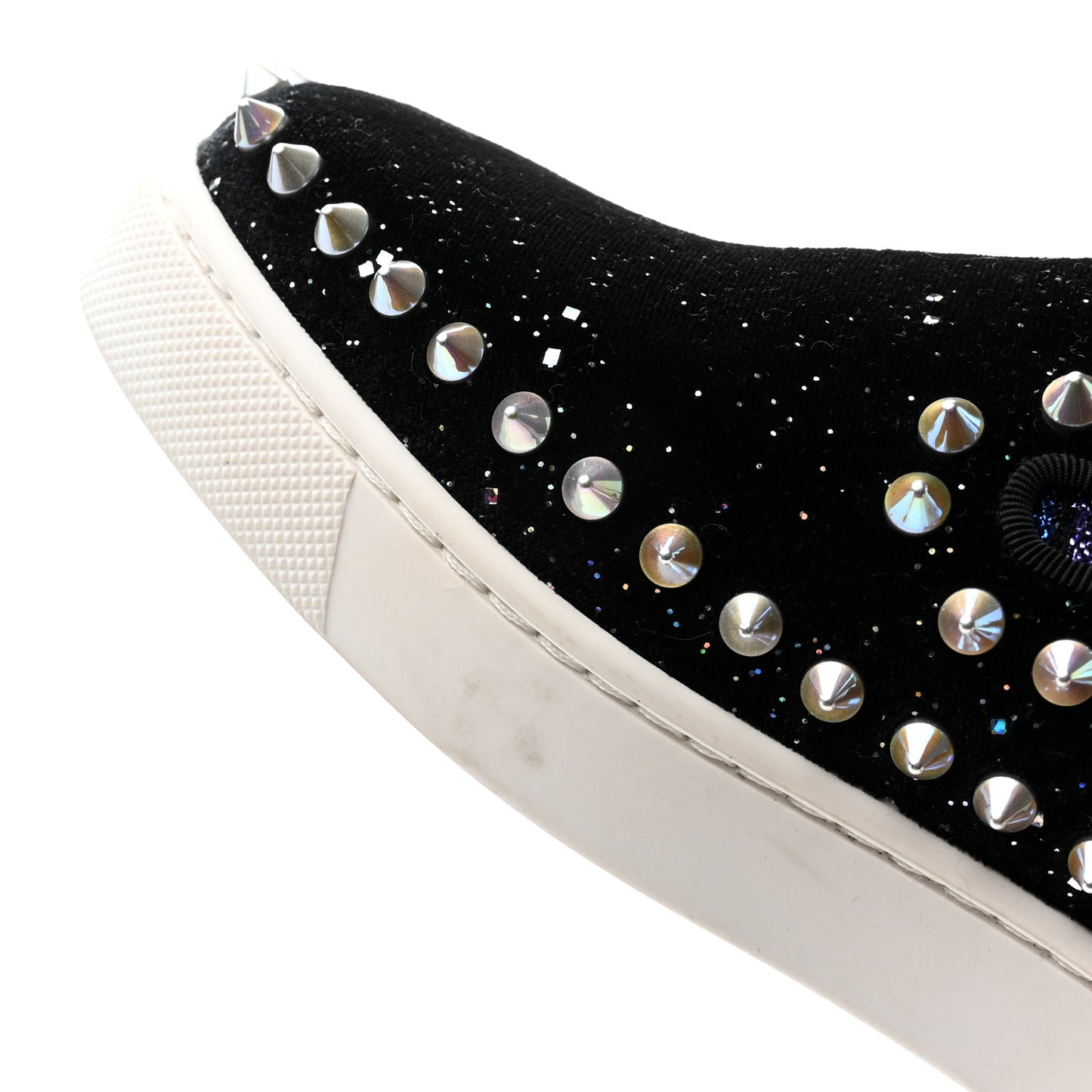 Glitter Tennis Spikes Womens Pik Boat Sneakers 35.5 Black Multicolor