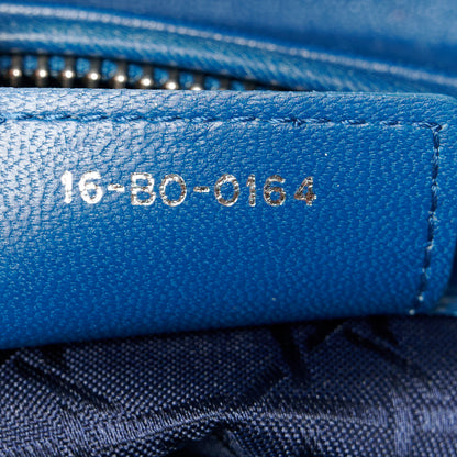 Christian Dior Lambskin Cannage Medium Lady Dior Blue 7 of 10