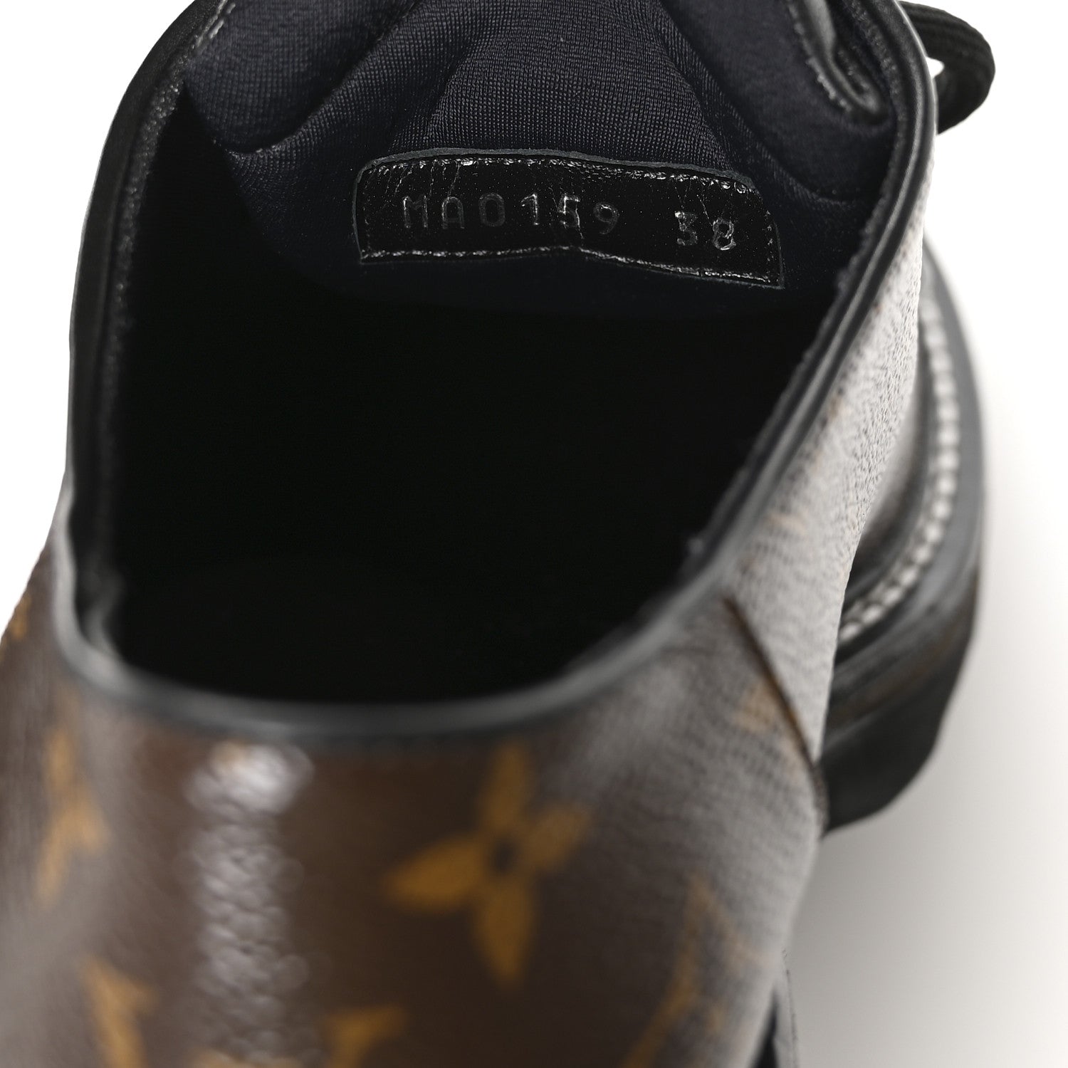 Louis Vuitton Monogram Calfskin Beaubourg Platform Derby Shoes 38 Brown 8 of 9