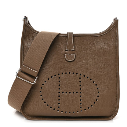 Hermes Taurillon Clemence Evelyne III PM Etoupe 1 of 10