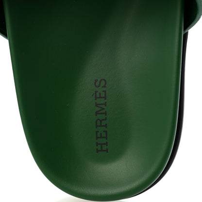 Hermes Lizard Womens Chypre Sandals 38 Vert Electrique 8 of 10