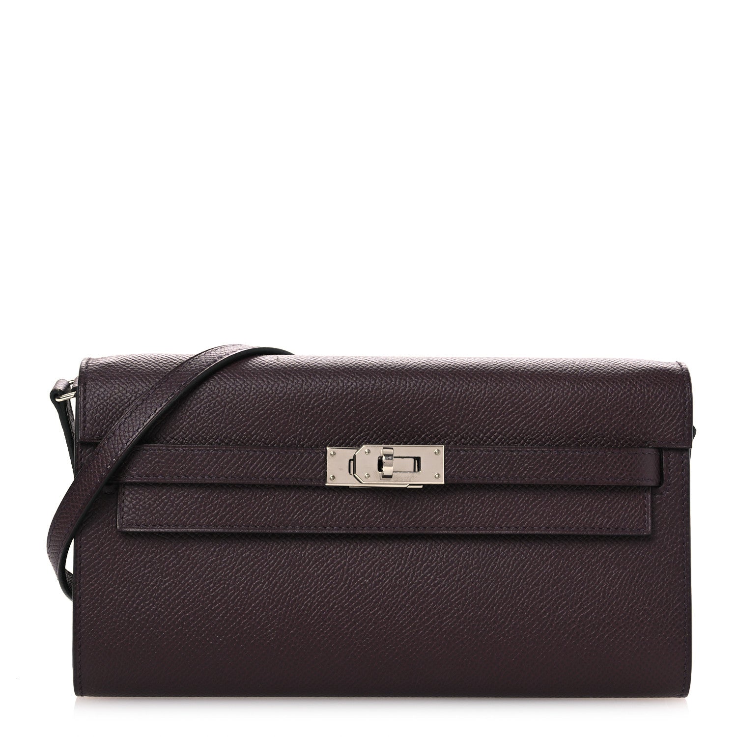 Hermes Epsom Kelly Wallet To Go Rouge Sellier 1 of 11