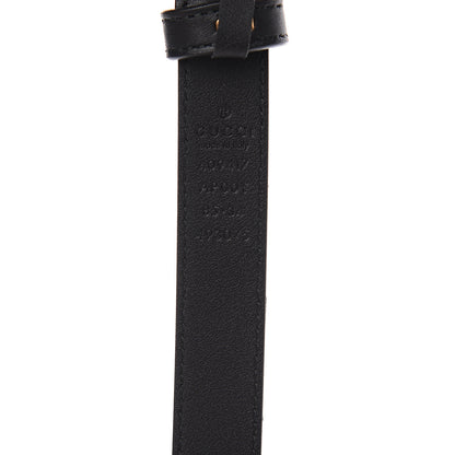 Gucci Calfskin Double G 20mm Belt 85 34 Black 4 of 5