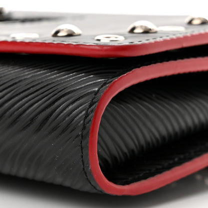 Louis Vuitton Epi Studded Twist Chain Wallet Black 10 of 11