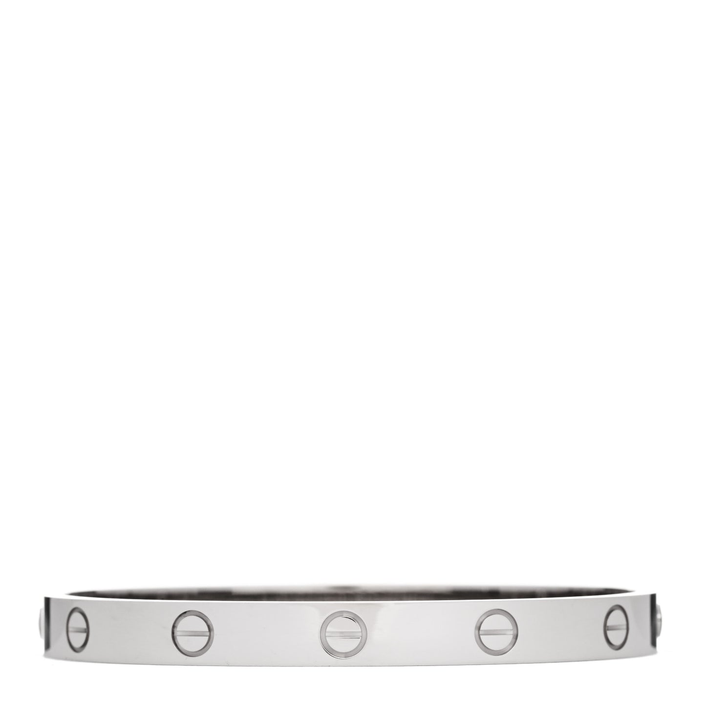 18K White Gold LOVE Bracelet 17