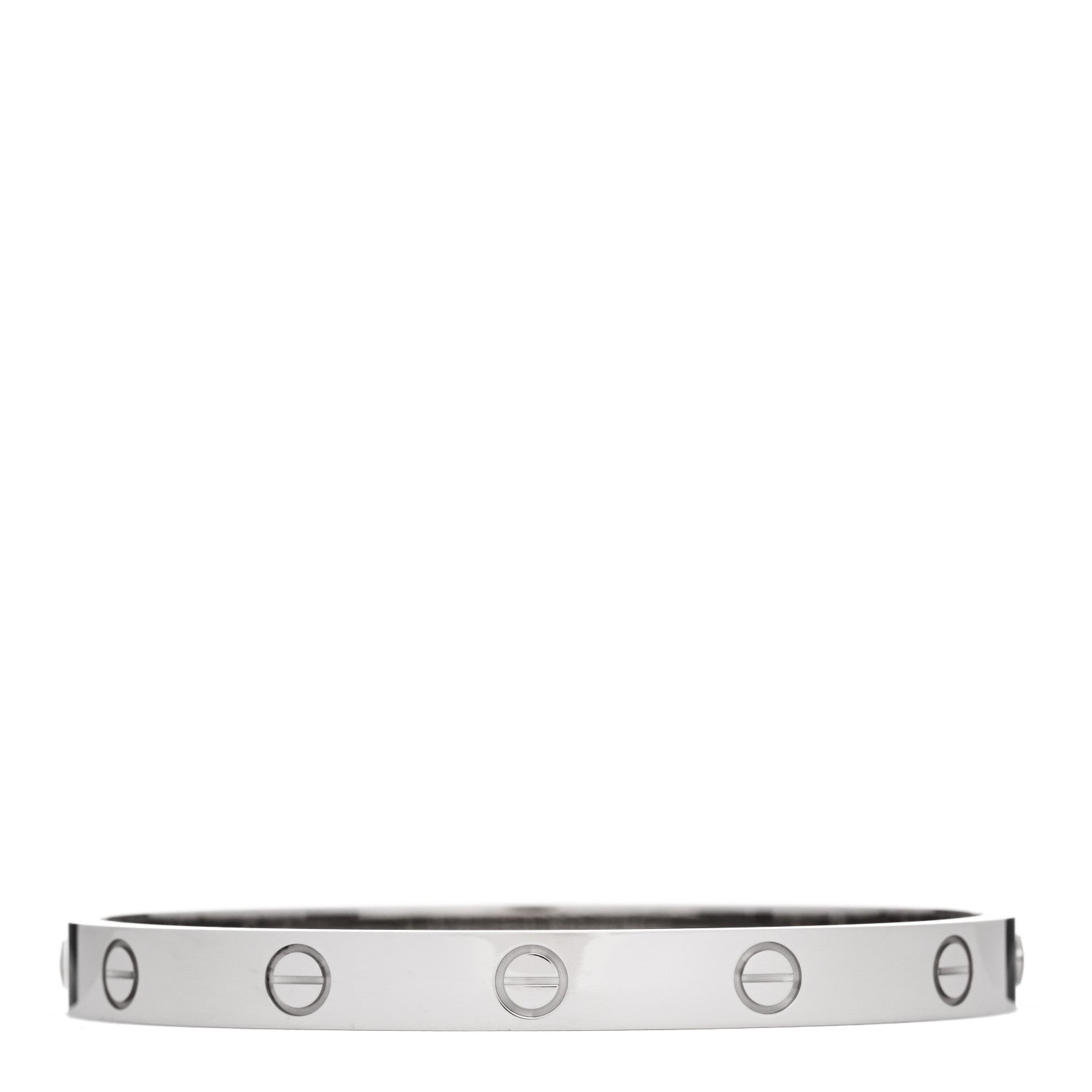 Cartier 18K White Gold LOVE Bracelet 17 2 of 9