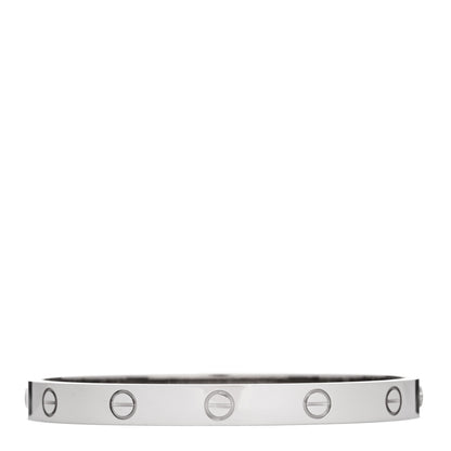 Cartier 18K White Gold LOVE Bracelet 17 2 of 9