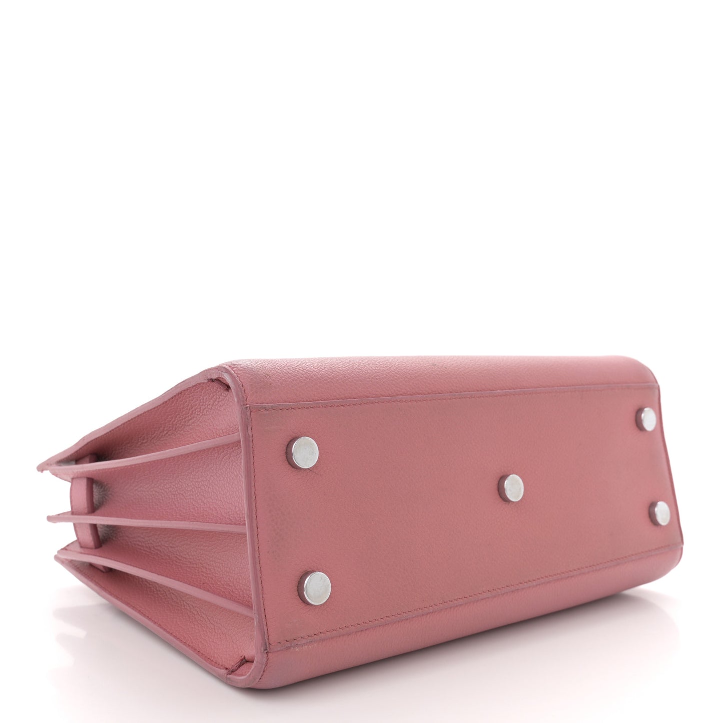 Grained Calfskin Baby Sac De Jour Dark Rose