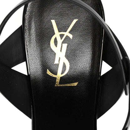 Saint Laurent Patent Tribute 75 Platform Sandals 40.5 Black 7 of 10