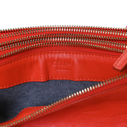 Celine Lambskin Small Trio Crossbody Bag Light Ruby 11 of 23