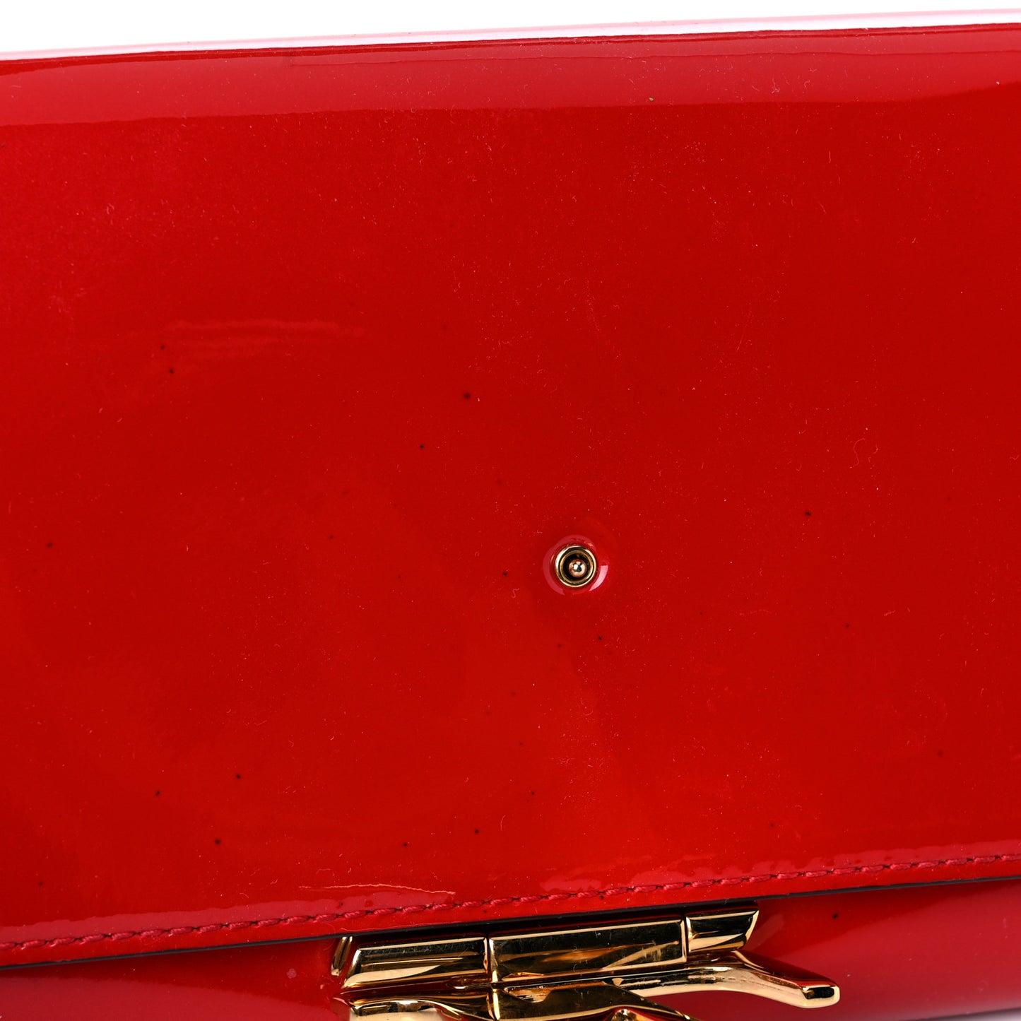 Patent Louise Clutch Cherry