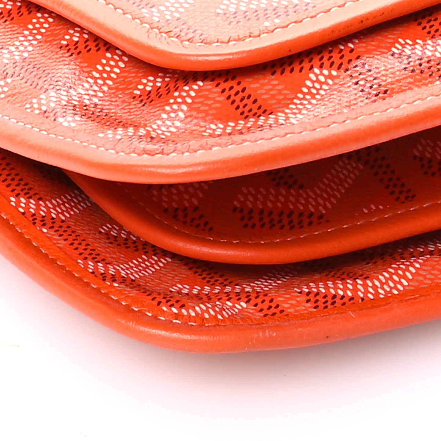 Goyardine Plumet Wallet Clutch Orange