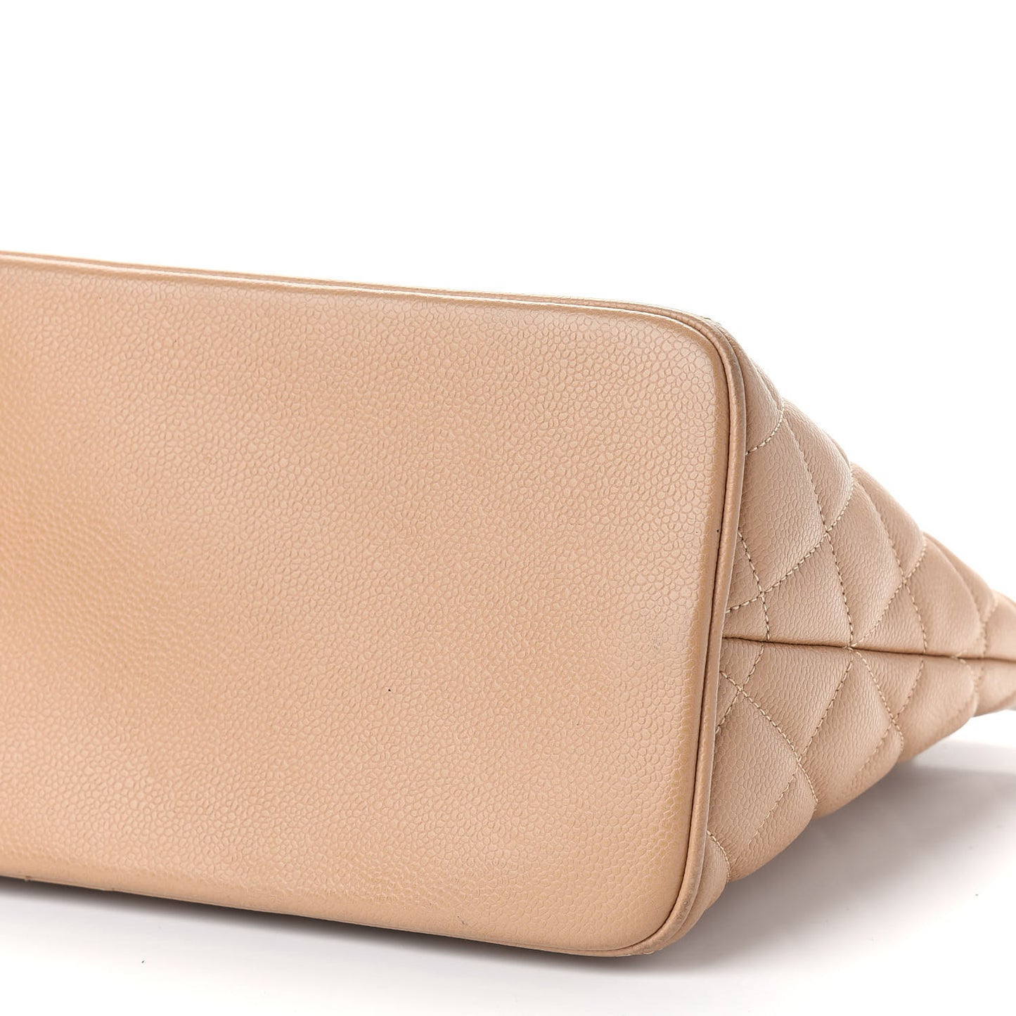 Caviar Quilted Medallion Tote Beige