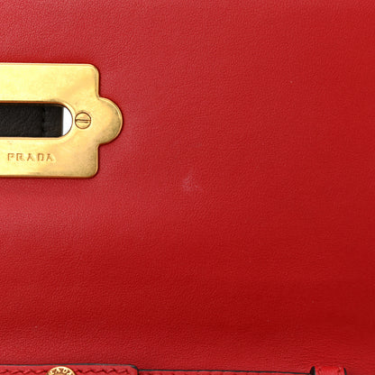 Prada City Calfskin Saffiano Cahier Pochette Fuoco Black 10 of 11