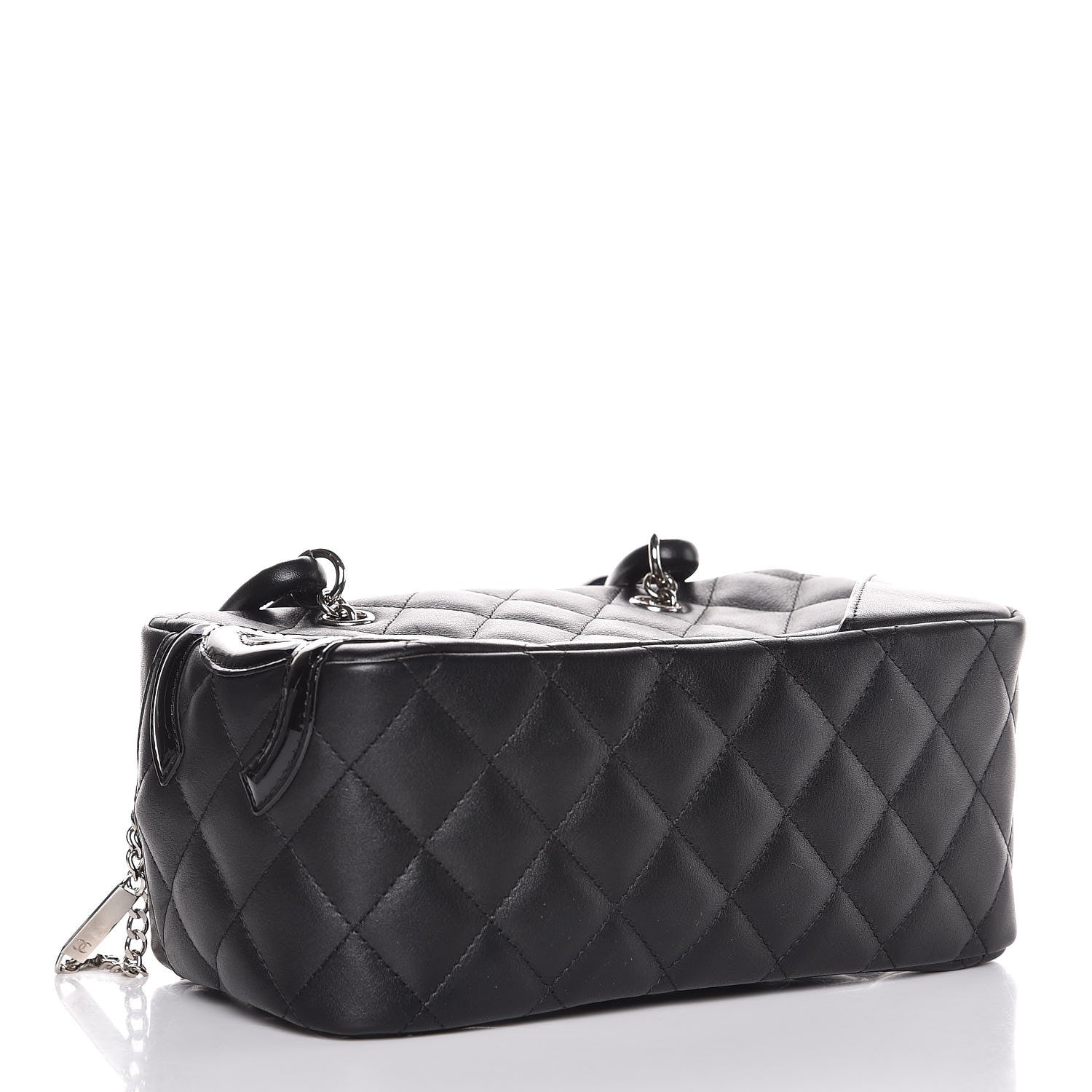Chanel Calfskin Quilted Small Cambon Bowler Black 4 of 10