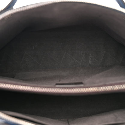Fendi Vitello Camargue Large By The Way Boston Bag Blue 6 of 14