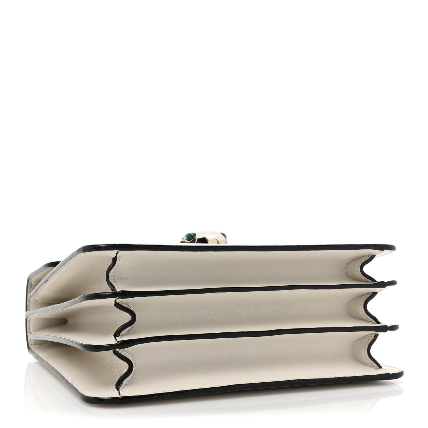 Calfskin Serpenti Forever Top Handle White