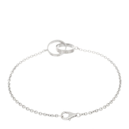 Cartier 18K White Gold Interlocking LOVE Bracelet 2 of 3