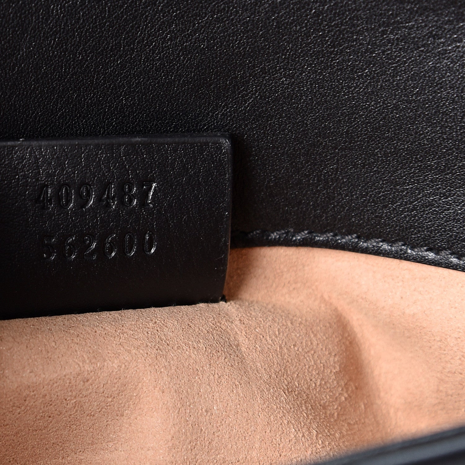 Gucci Calfskin Matelasse Super Mini GG Marmont Shoulder Bag Black 8 of 9