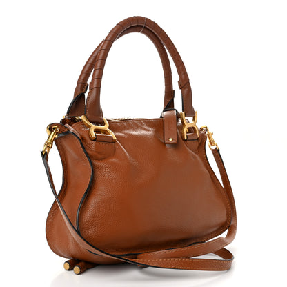 Chloe Calfskin Small Marcie Satchel Tan 3 of 11