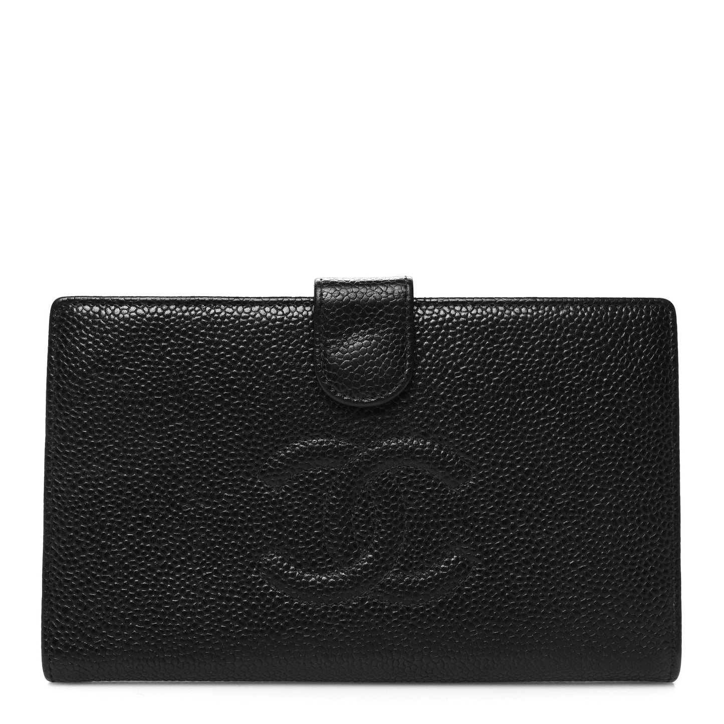 Caviar Timeless CC French Wallet Black