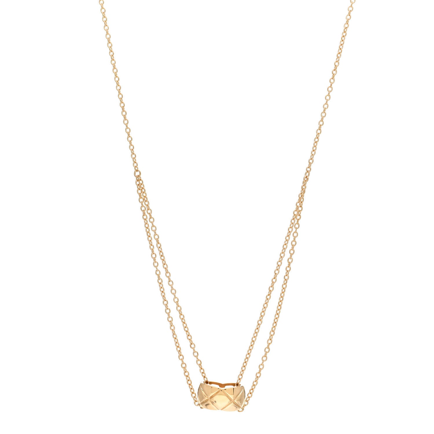 Chanel 18K Yellow Gold Coco Crush Pendant Necklace 1 of 4