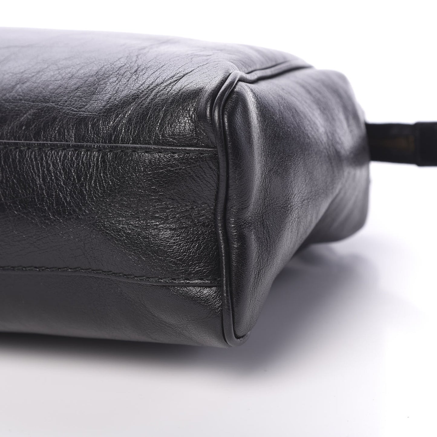 Calfskin Large Re(Belle) Top Handle Bag Black