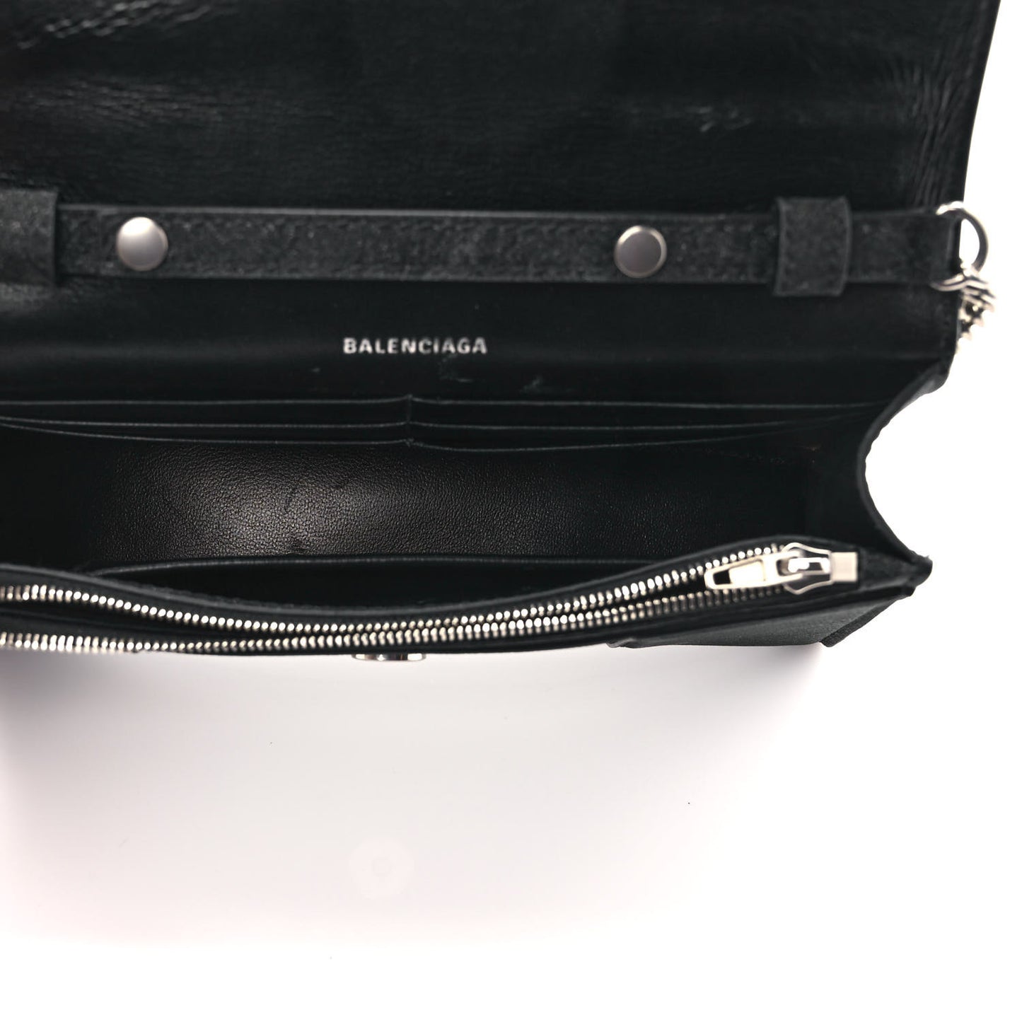 Glitter Fabric Hourglass Chain Bag Black