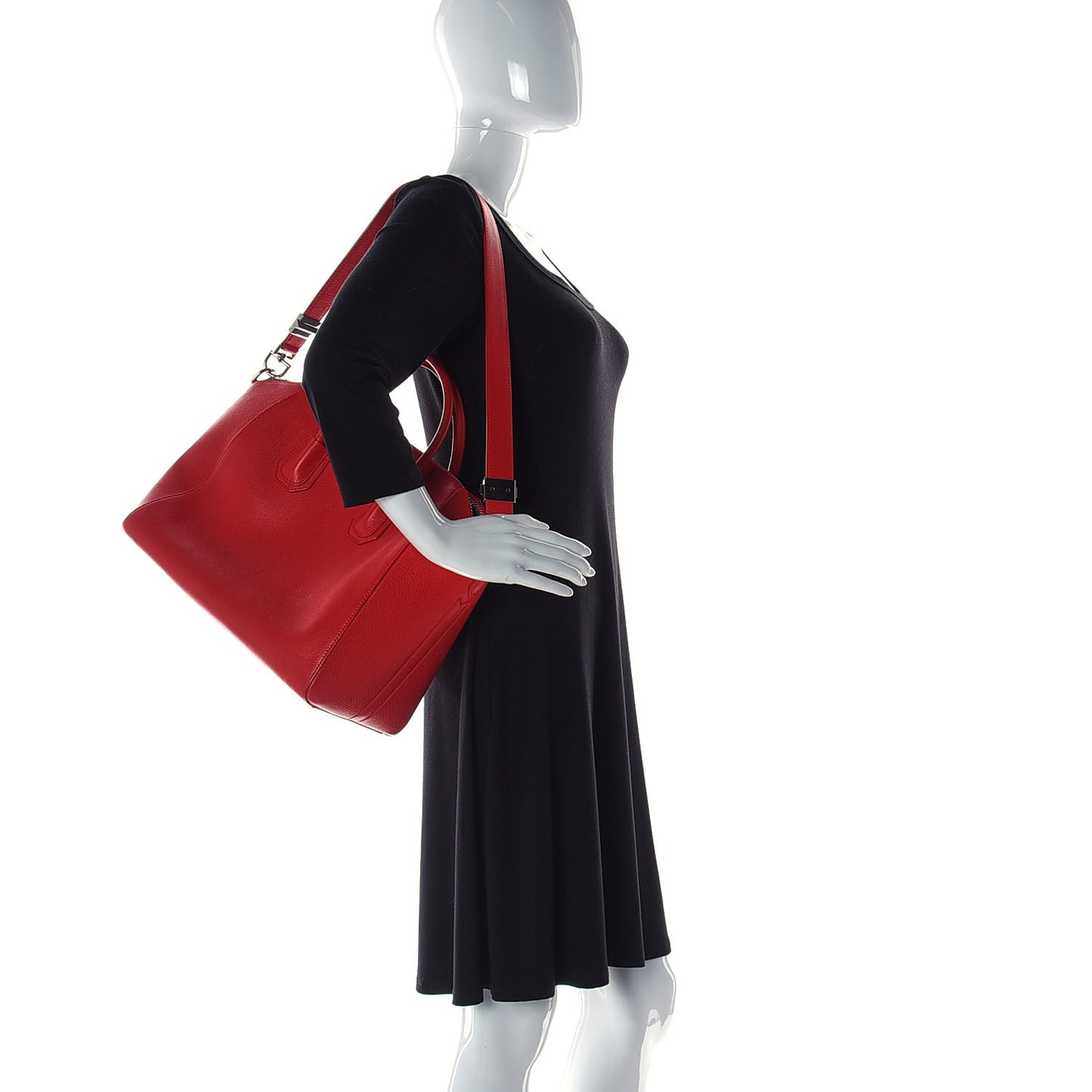 Sugar Goatskin Medium Antigona Red