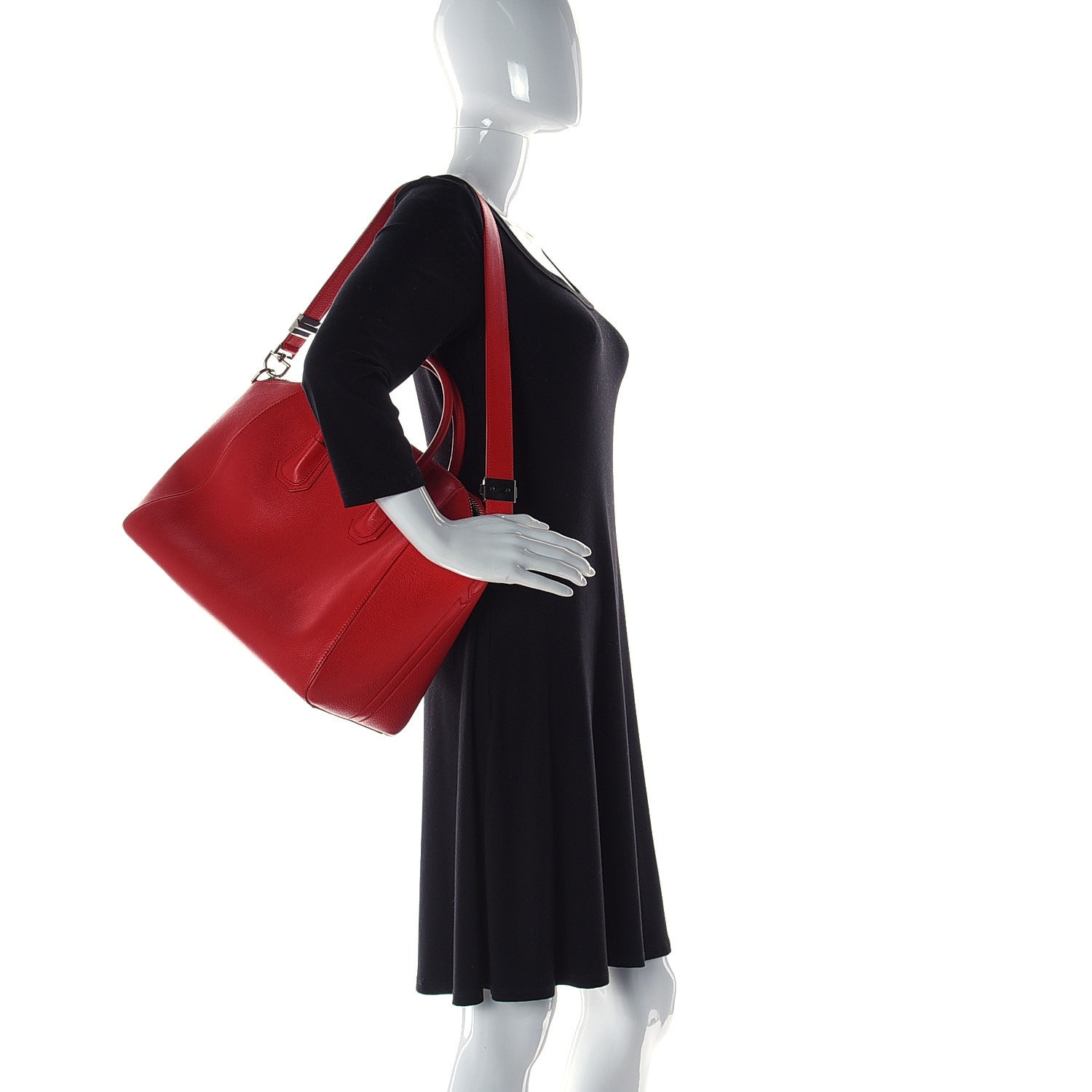 Givenchy Sugar Goatskin Medium Antigona Red 4 of 8