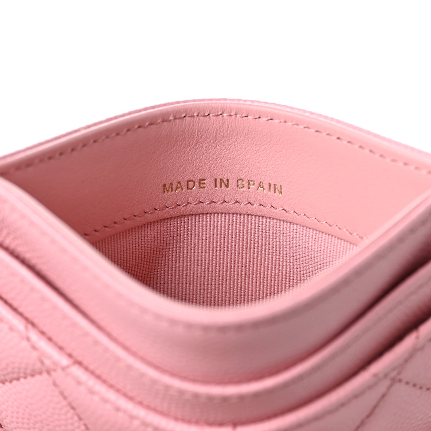 Chanel Caviar Quilted Card Holder Pink 7 of 8