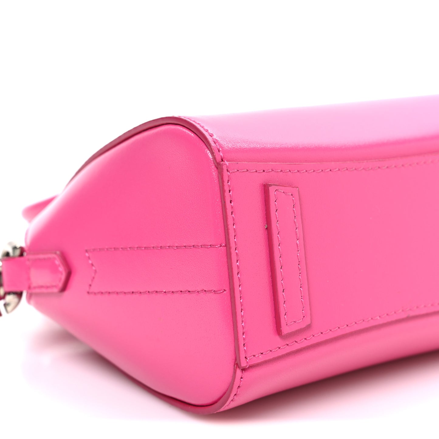 Shiny Lord Calfskin Micro Antigona Neon Pink