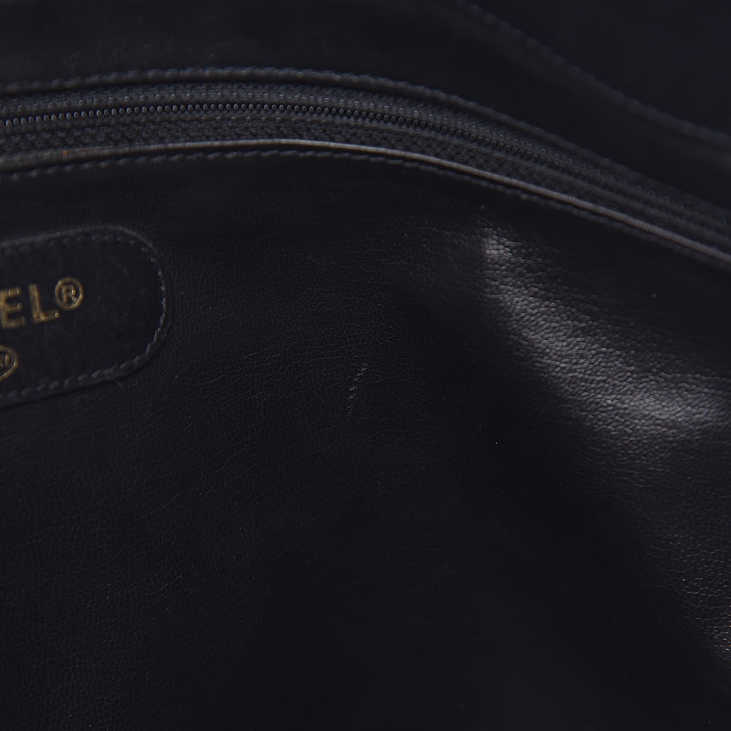 Chanel Calfskin Stitched XL Weekender Black 10 of 13
