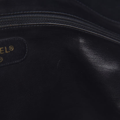 Chanel Calfskin Stitched XL Weekender Black 10 of 13